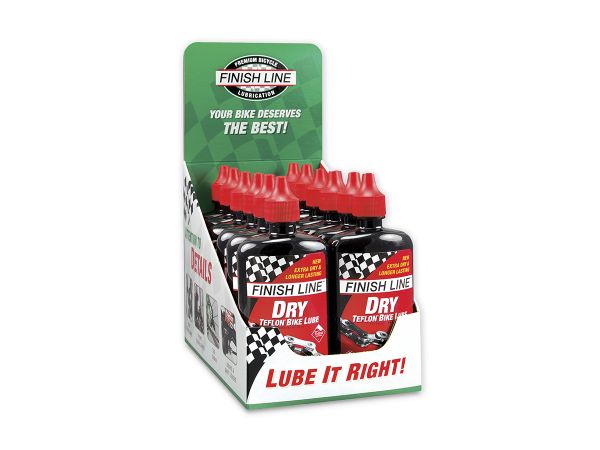 Lubricante Seco Finish Line Dry Lube con Teflon  4oz-120ml DISPLAYX12u