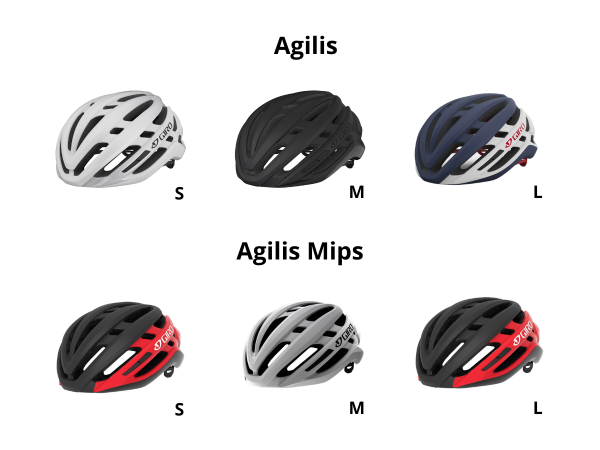 Kit Casco Ciclismo Giro Agilis y Agilis Mips colores y Talles varios